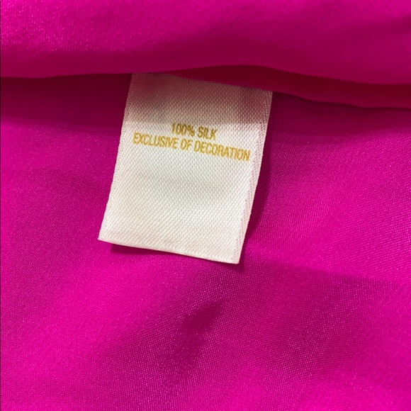 Y2K kate spade Hot Pink Chemise with Beige Lace Large - Picture 7 of 11